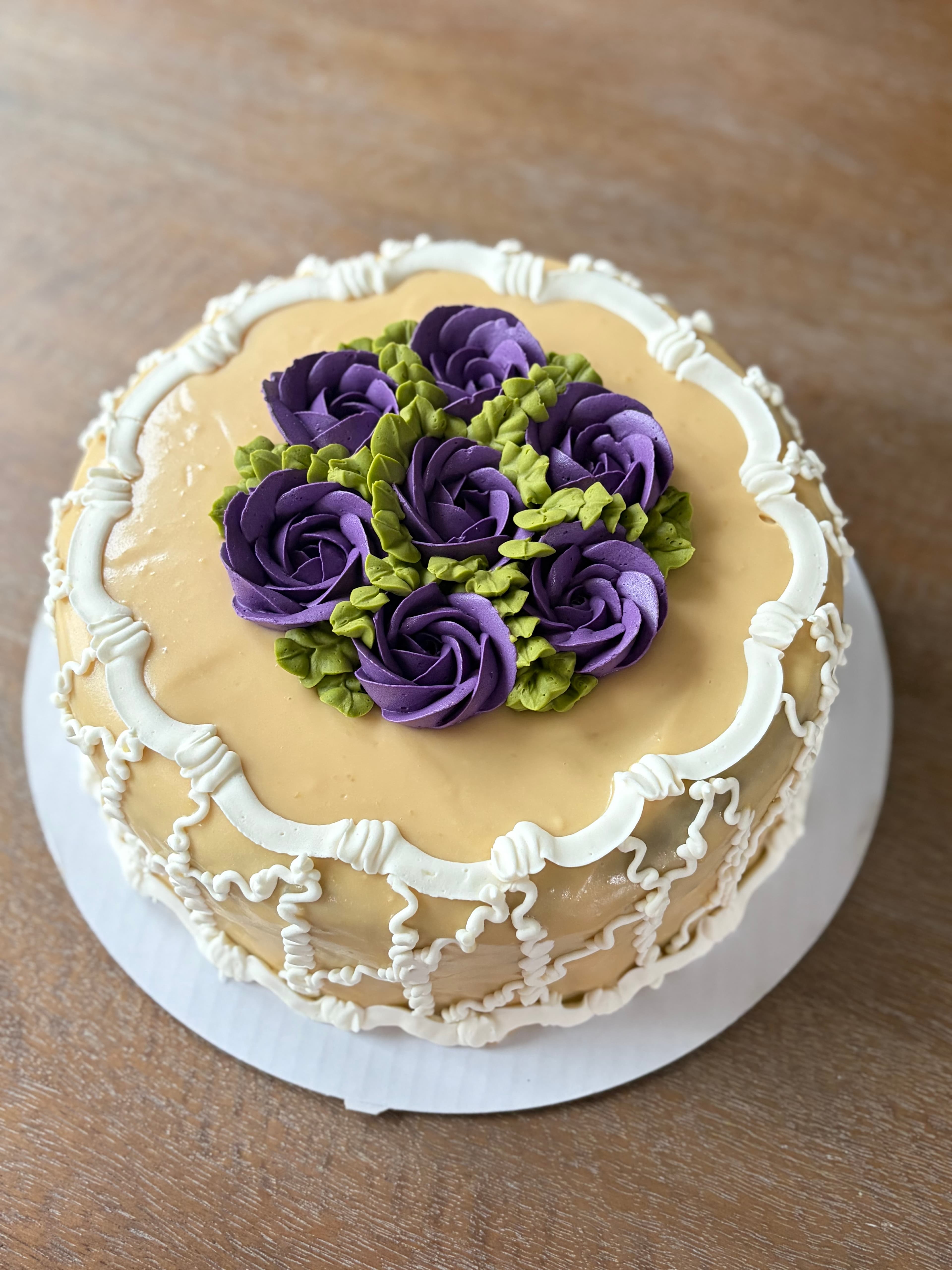 Ube Caramel Cake