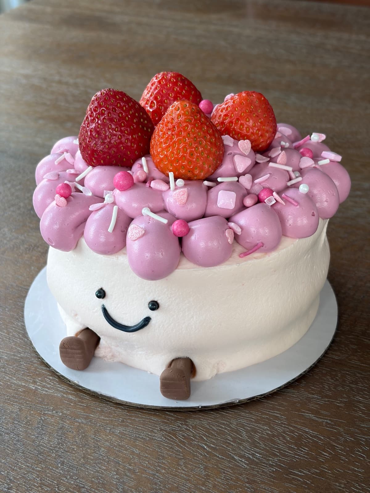 Berry Fluff Jellycat Cake ( Strawberry Shortcake)