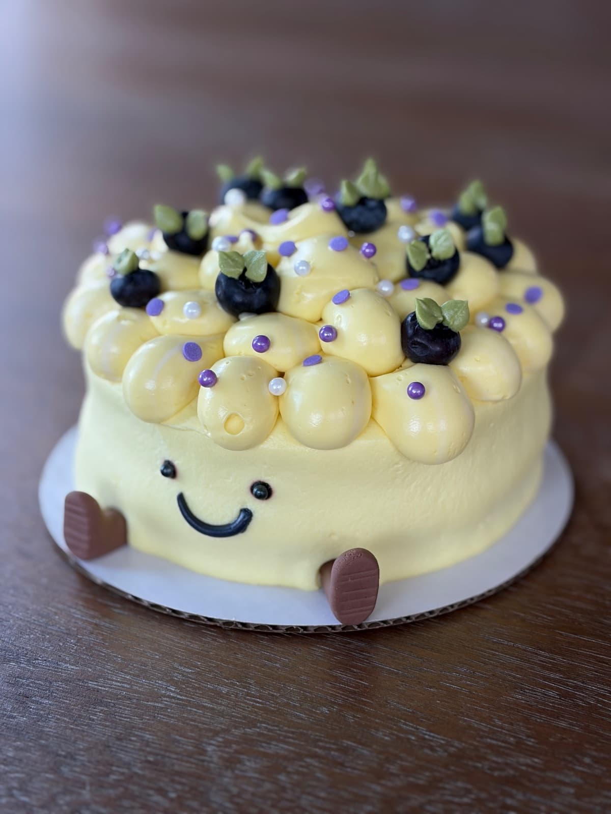 Little Ms. Sunshine Jellycat Cake (Lemon Blueberry Shortcake)